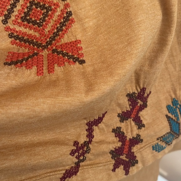 Johnny Was three quarters shirt women’s size medium 100%cotton - Picture 4 of 11